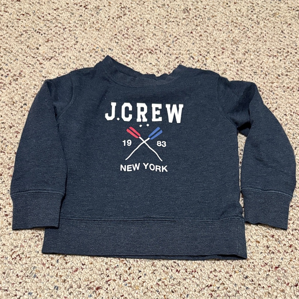 J. Crew Kids Dark Blue Graphic Sweatshirt